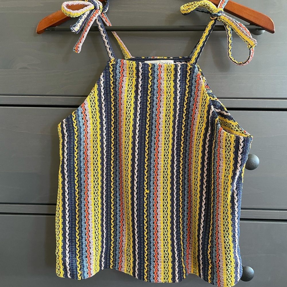 SOLD 🧡Multi stripe tank top / blouse from Madewell